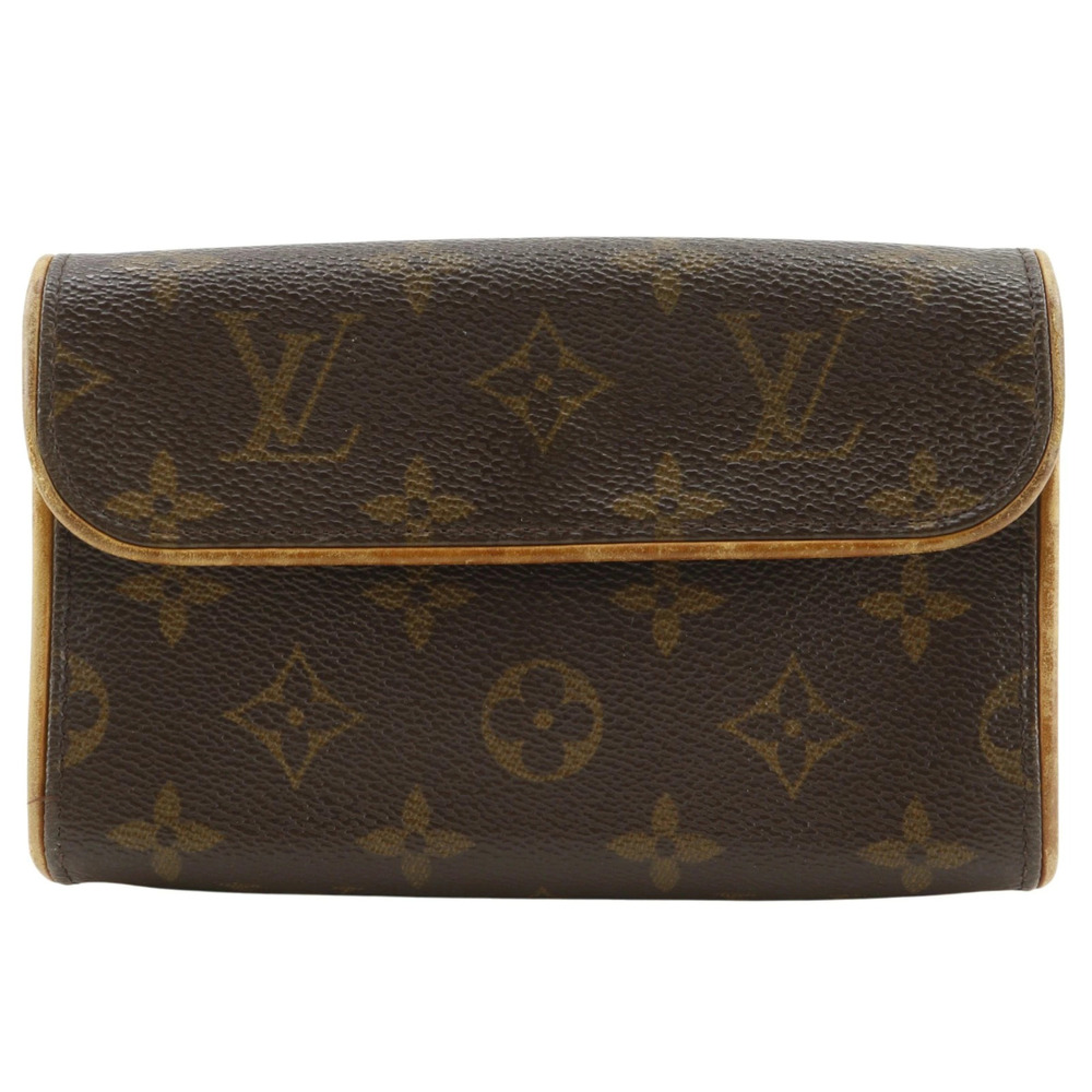 Louis Vuitton Pochette Florentine Waist Bag Hip Pouch Monogram Canvas Brown